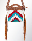 American Darling ADBGZ245 Clutch Hand Tooled Saddle Blanket Genuine Leather Women Bag Western Handbag Purse