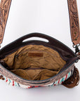 American Darling ADBGZ246 Clutch Hand Tooled Saddle Blanket Genuine Leather Women Bag Western Handbag Purse