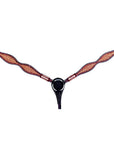 HILASON Western Horse Headstall Breast Collar Set American Leather Tan | Tack for Horses