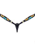 HILASON Western Horse Headstall & Breast Collar American Leather Floral Carving
