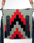 American Darling ADBGZ252 Signature Crossbody Hand Tooled Saddle Blanket Genuine Leather Women Bag Western Handbag Purse