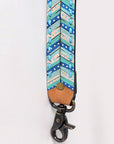 American Darling ADSTF115 Full Grain Genuine Leather Crossbody Handle Strap For Bags