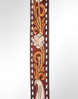 American Darling ADSTF118 Hand Tooled Genuine Leather Crossbody Handle Strap For Bags