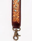 American Darling ADSTF119 Hand Tooled Genuine Leather Crossbody Handle Strap For Bags