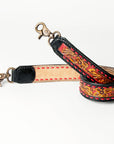 American Darling ADSTF122 Hand Tooled Genuine Leather Crossbody Handle Strap For Bags