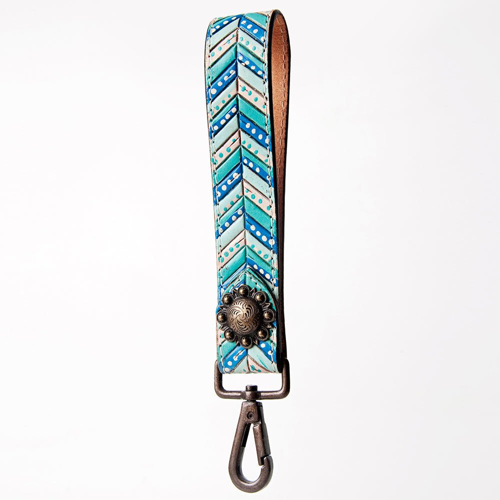 American Darling Full Grain Genuine Leather Handle Strap For Wristlet Bags