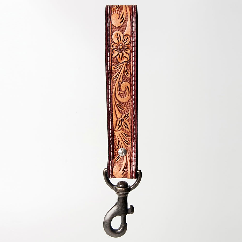 American Darling Full Grain Genuine Leather Handle Strap For Wristlet Bags