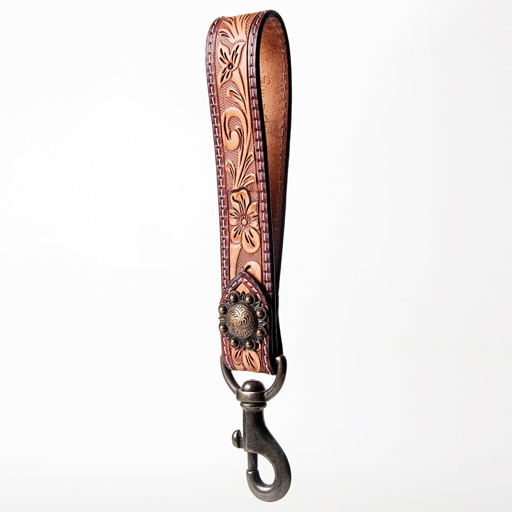American Darling Full Grain Genuine Leather Handle Strap For Wristlet Bags