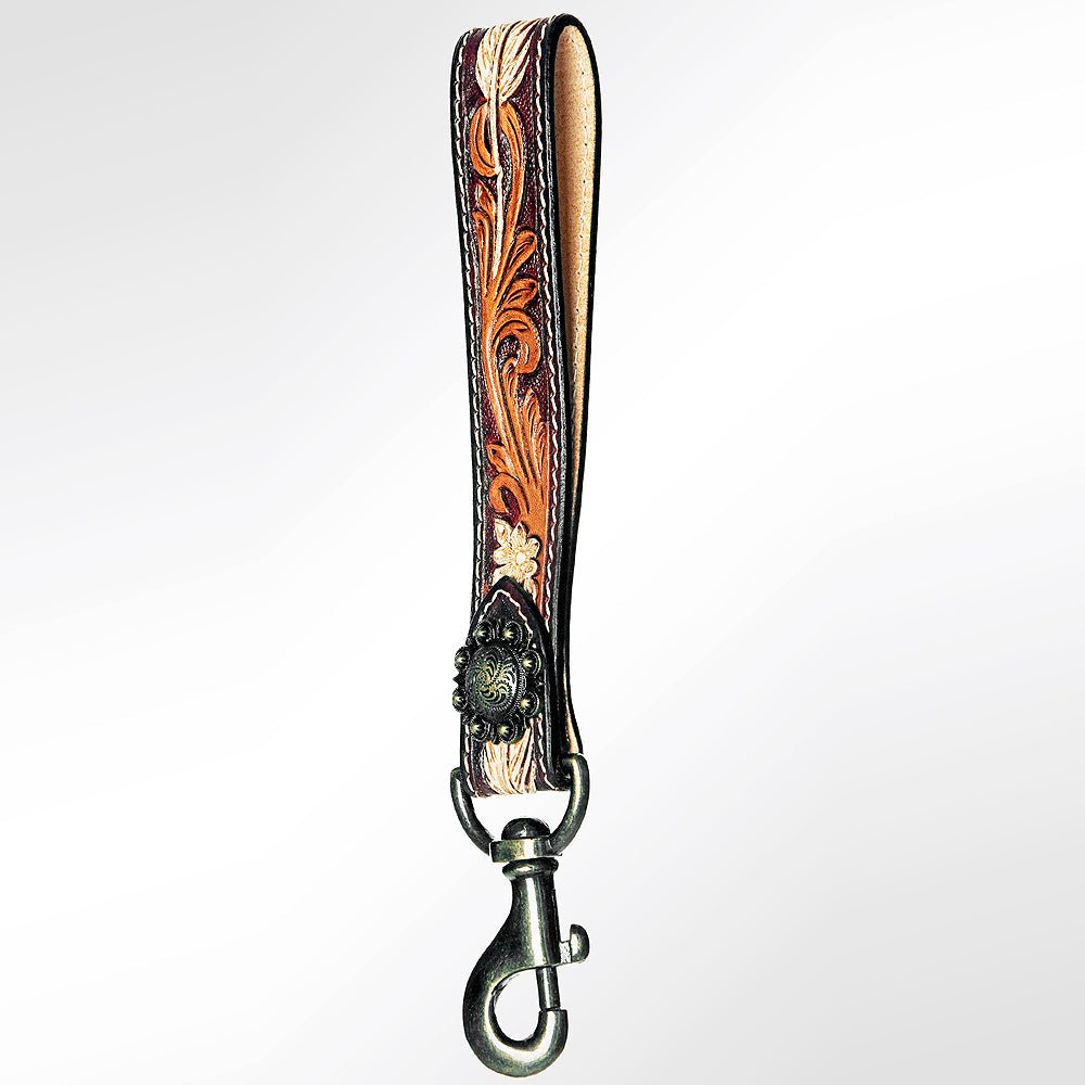 American Darling Full Grain Genuine Leather Handle Strap For Wristlet Bags