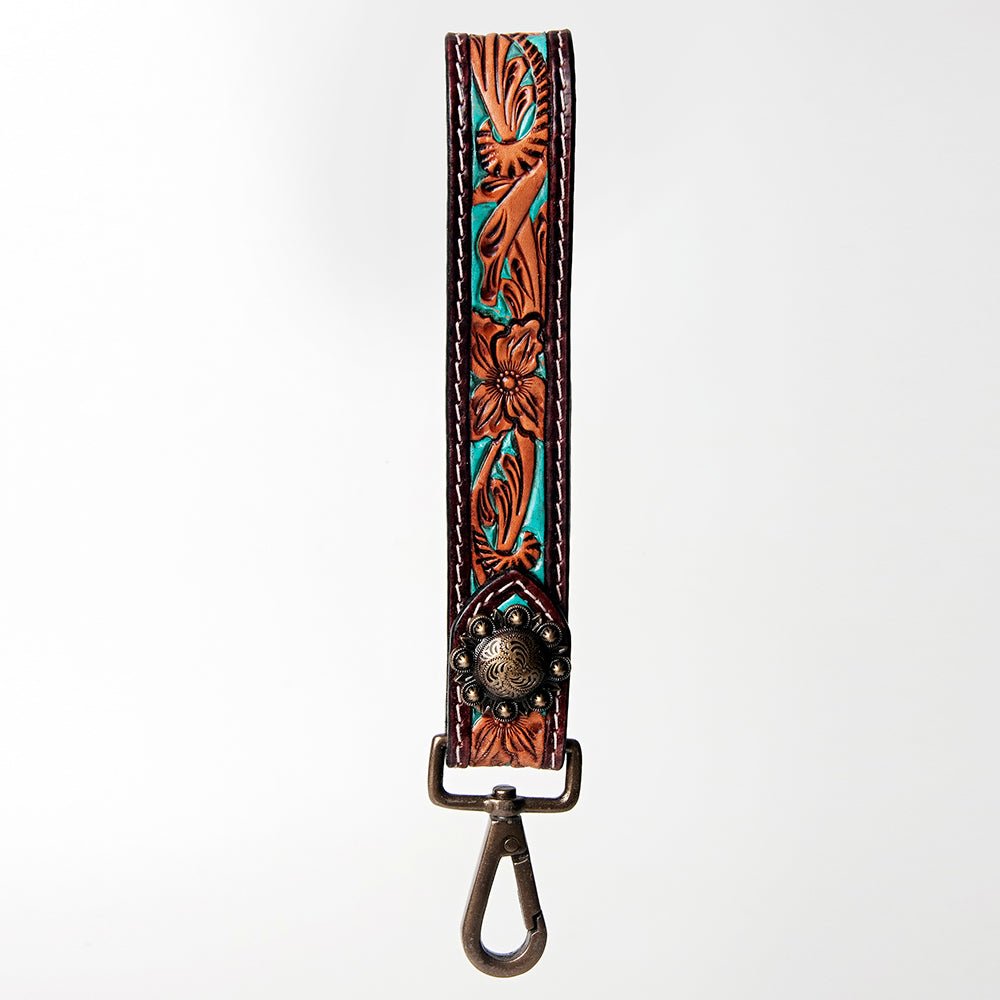 American Darling Full Grain Genuine Leather Handle Strap For Wristlet Bags