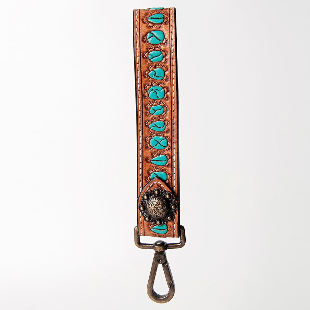 American Darling Full Grain Genuine Leather Handle Strap For Wristlet Bags