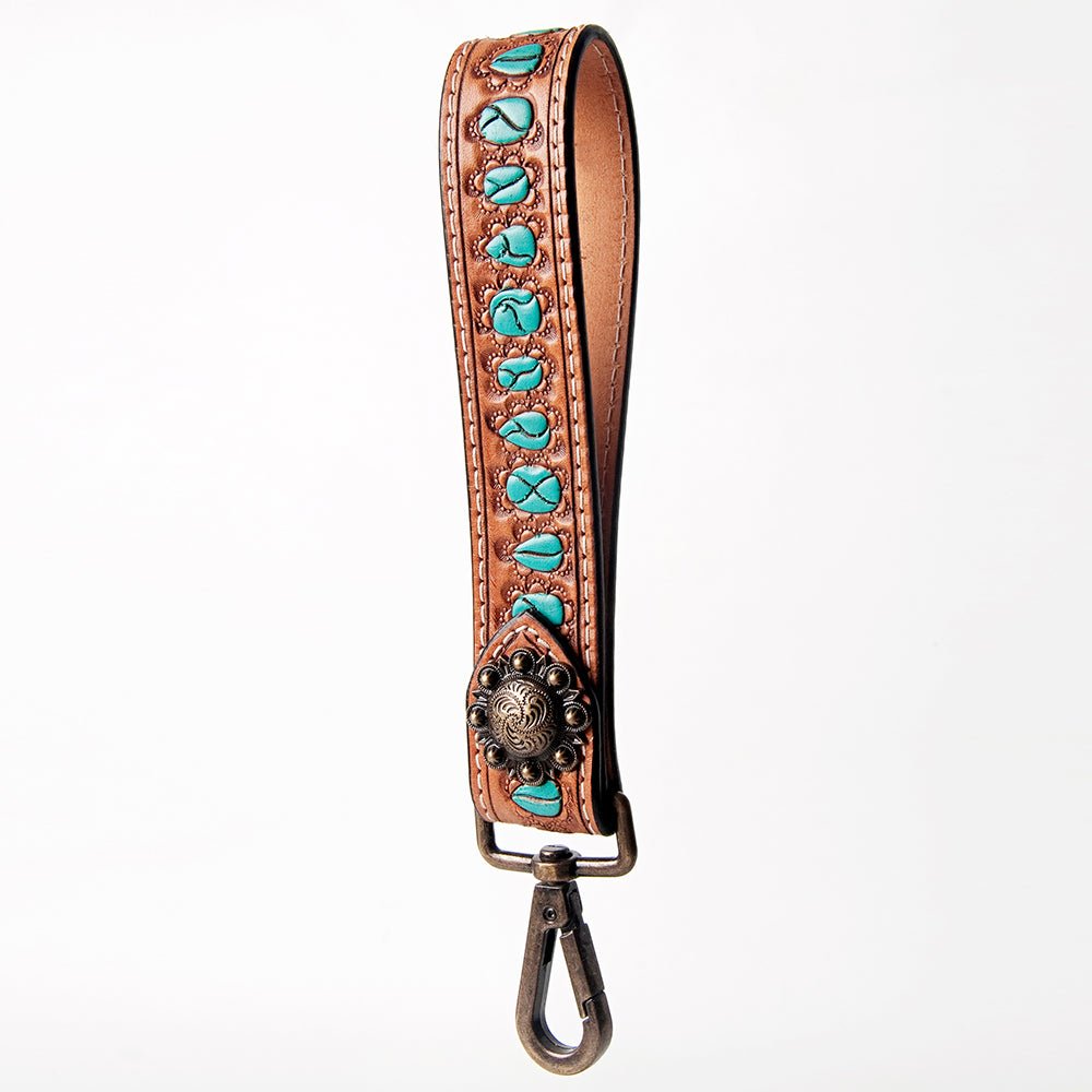 American Darling Full Grain Genuine Leather Handle Strap For Wristlet Bags