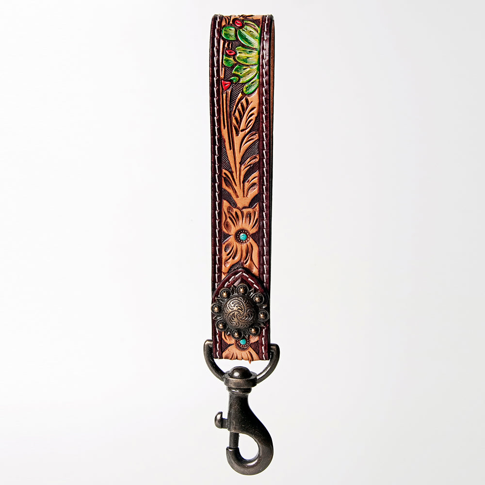 American Darling Hand Tooled Genuine Leather Handle Strap for Wristlet Bag Phone Wrist Keychain Wallet Purse Clutch Cellphone