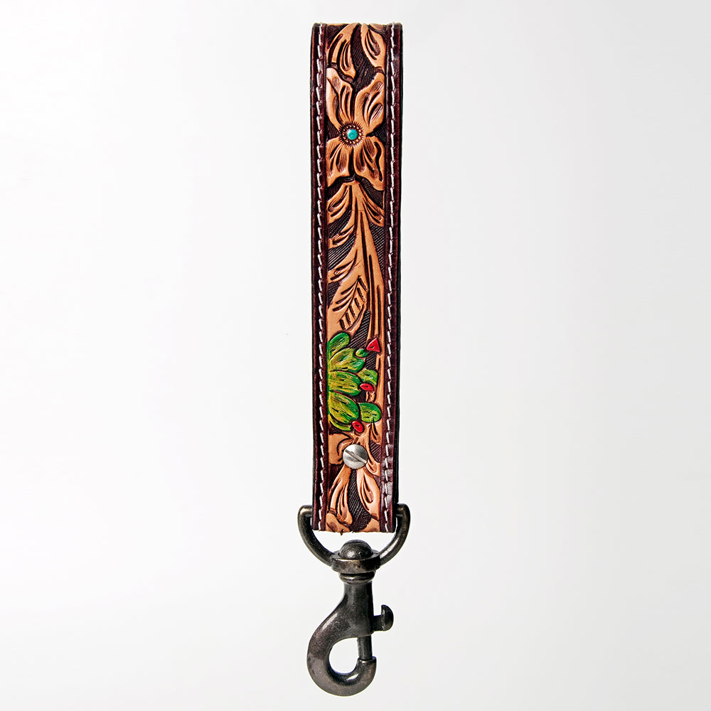 American Darling Hand Tooled Genuine Leather Handle Strap for Wristlet Bag Phone Wrist Keychain Wallet Purse Clutch Cellphone