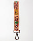 American Darling ADBRF130 Hand Tooled Genuine Leather Handle Strap For Wristlet Bags