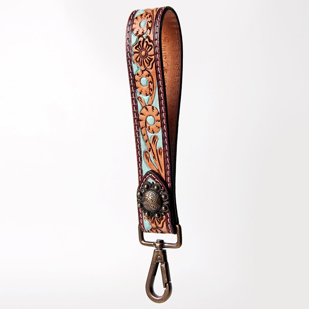 American Darling Full Grain Genuine Leather Handle Strap For Wristlet Bags