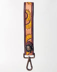 American Darling Full Grain Genuine Leather Handle Strap For Wristlet Bags