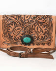American Darling ADBG544 Wallet Hand Tooled Genuine Leather Women Bag Western Handbag Purse