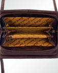 American Darling ADBG554 Organiser Hand Tooled Genuine Leather Women Bag Western Handbag Purse