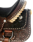 HILASON Western Horse Saddle American Leather Ranch Roping Cowboy | Hand Tooled Wade & For Horses