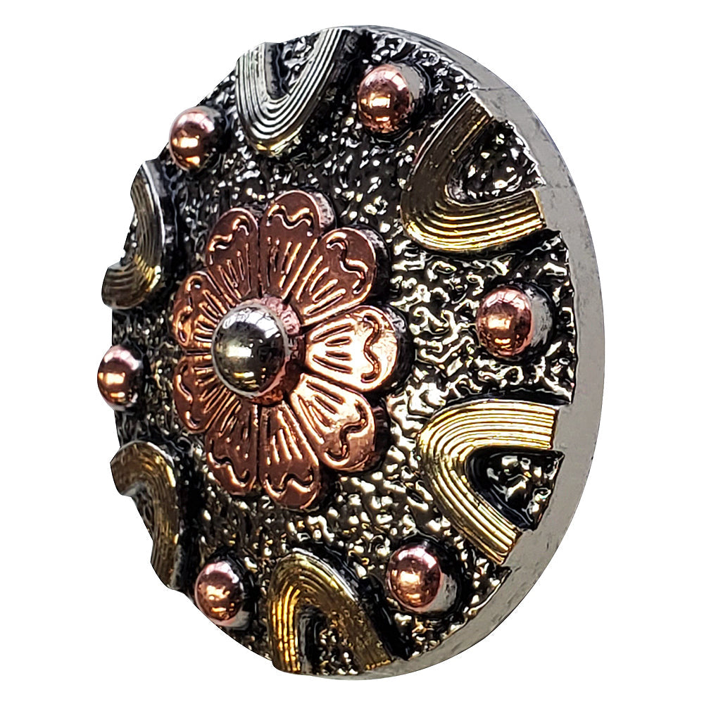 HILASON Western Screw Back 3 Tone Finishing Concho Horse Saddle &amp; Tack
