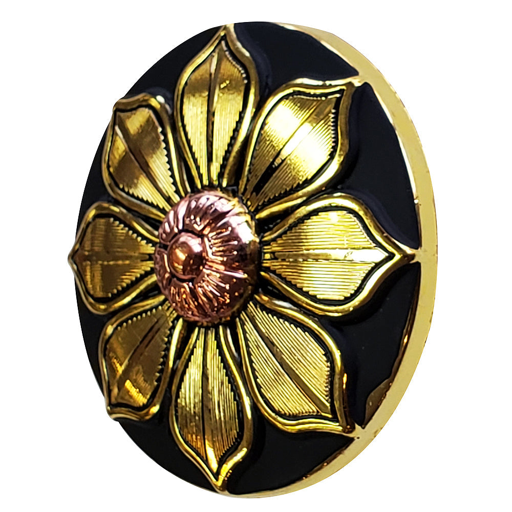 Antique Gold &amp; Copper W- Black