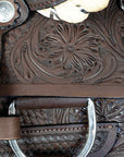 Western Horse Saddle American Leather Ranch Roping Cowboy Hilason