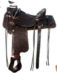 Western Horse Wade Saddle American Leather Ranch Roping Dark Brown Hilason