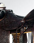Western Horse Wade Saddle American Leather Ranch Roping Dark Brown Hilason