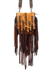 American Darling ADBG519BRAC2 Wallet Hair-On Genuine Leather Women Bag Western Handbag Purse