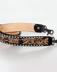 American Darling ADSTF112WHBU Hand Tooled Genuine Leather Crossbody Handle Strap For Bags
