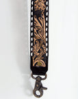 American Darling ADSTF112WHBU Hand Tooled Genuine Leather Crossbody Handle Strap For Bags