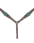 American Darling Western Horse Floral Headstall Tack Set Genuine Leather