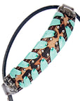 American Darling Western Horse Floral Headstall Tack Set Genuine Leather