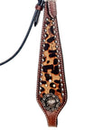 American Darling Western Horse Floral Headstall Tack Set Genuine Leather