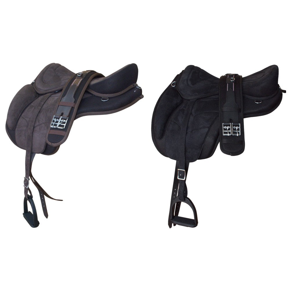 English Bareback Horse Saddle Pleasure Trail Riding Treeless Hilason