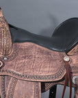 Western Trail Saddle With High Quality American Leather And Durable Flexible Tree