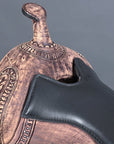 Western Trail Saddle With High Quality American Leather And Durable Flexible Tree