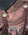 Western Trail Saddle With High Quality American Leather And Durable Flexible Tree