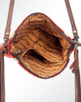 American Darling Cross Body Saddle Blanket Genuine Leather Women Bag Western Handbag Purse