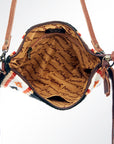 American Darling Saddle Blanket Genuine Leather Women Bag Western Handbag Purse