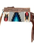 American Darling Wristlet Genuine Leather Women Bag W. Handbag Purse –