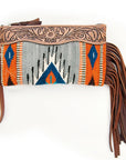 American Darling Wristlet Genuine Leather Women Bag W. Handbag Purse –