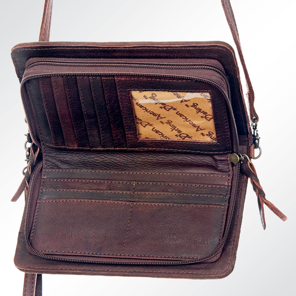 American Darling Organizer Saddle Blanket Genuine Leather Western Women Bag Handbag Purse | for Cute Travel