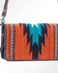 American Darling Organizer Saddle Blanket Genuine Leather Western Women Bag Handbag Purse | for Cute Travel