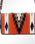 American Darling Organizer Saddle Blanket Genuine Leather Western Women Bag Handbag Purse | for Cute Travel
