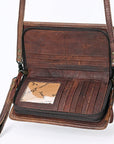 American Darling Organizer Hair On Genuine Leather Western Women Bag Handbag Purse | for Cute Travel
