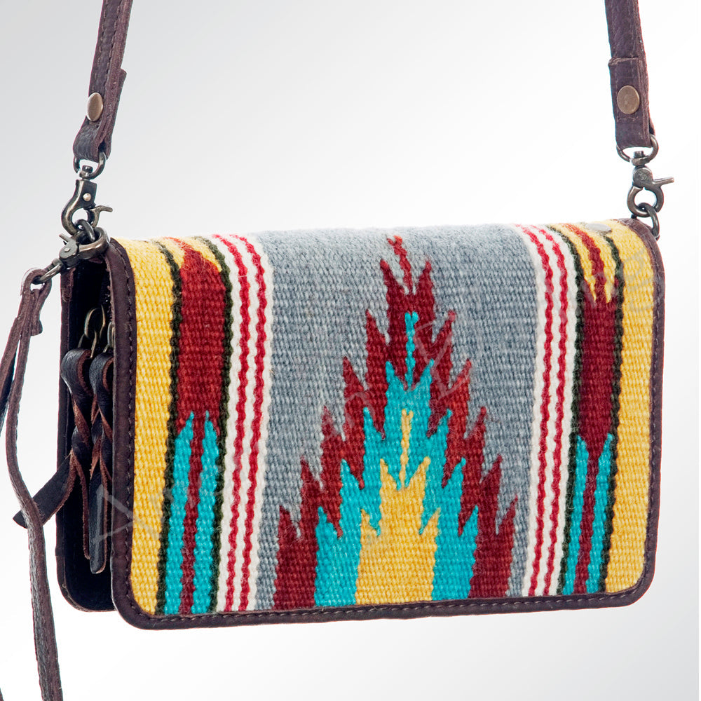 American Darling Organizer Hair On Genuine Leather Western Women Bag Handbag Purse | for Cute Travel