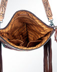 American Darling Signature Crossbody Hand Tooled Saddle Blanket Genuine Leather Women Bag Western Handbag Purse
