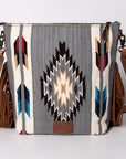American Darling Signature Crossbody Hand Tooled Saddle Blanket Genuine Leather Women Bag Western Handbag Purse